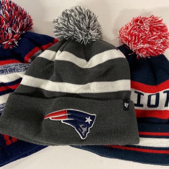 Lot of 3 New England Patriots Knit hats. - Picture 4 of 4
